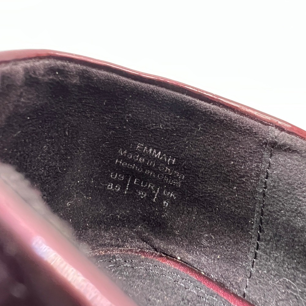 Kelly & Katie Loafers Women's US 8.5 Burgundy Leather Slip On Shoes Academia - Picture 8 of 9